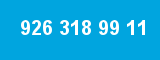 926 318 99 11
